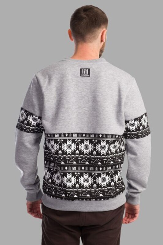 Cвитшот Сибирский узор Gray | UNISEX