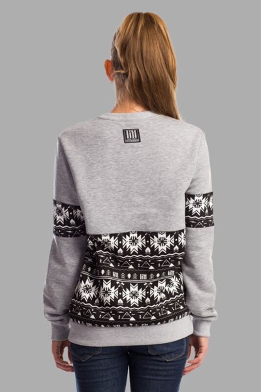 Cвитшот Сибирский узор Gray | UNISEX