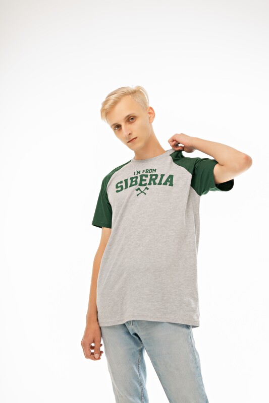 Футболка реглан "Classic'19" green | UNISEX