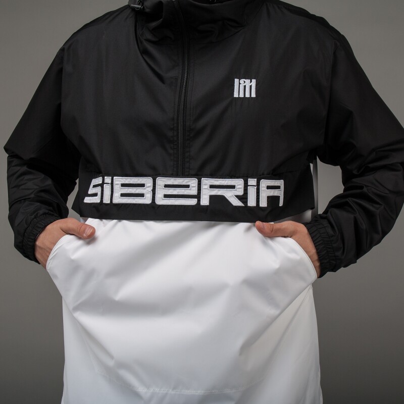 Анорак "Siberia" | UNISEX черно-белый