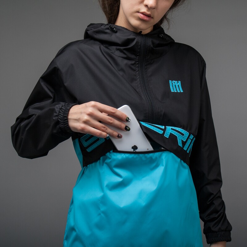 Анорак "Siberia" | UNISEX черно-голубой