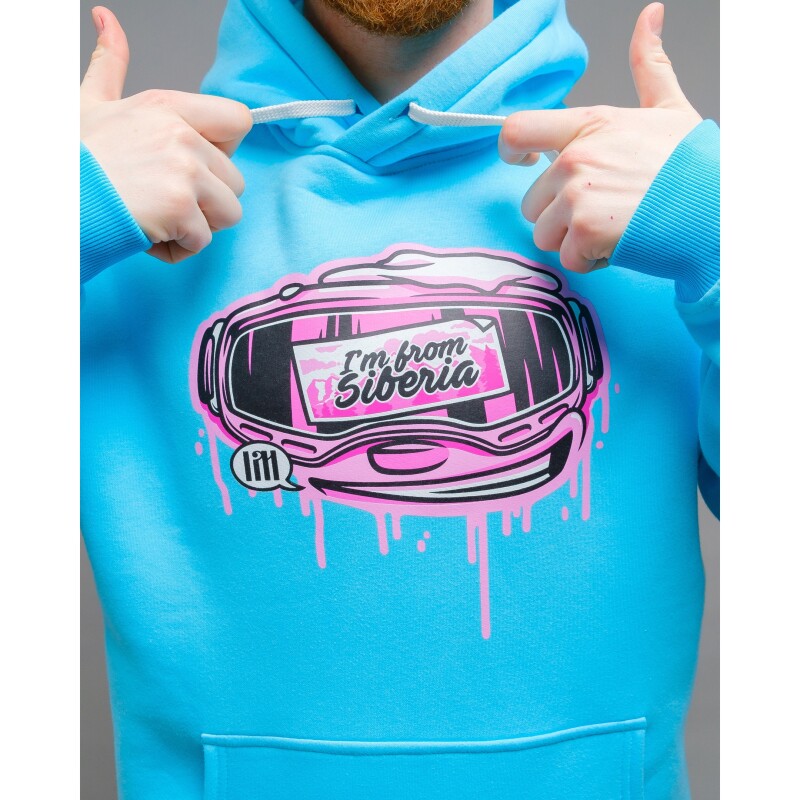 Толстовка "Маска" | UNISEX голубой