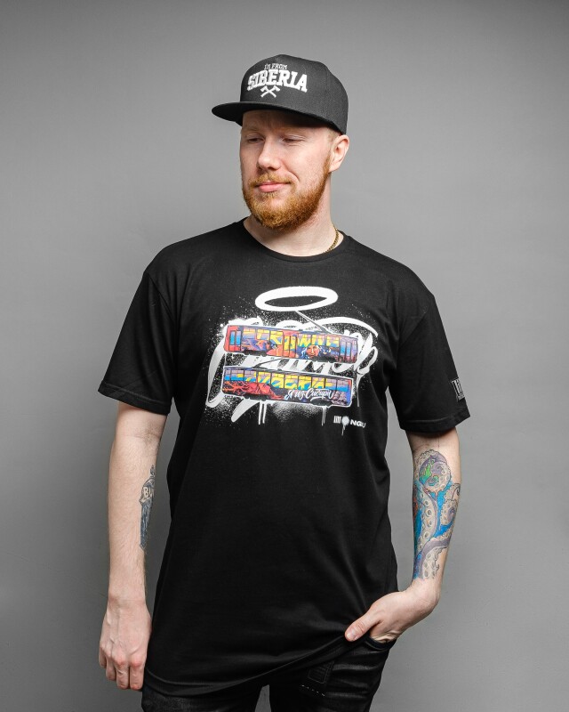 Футболка "Трамвай" | UNISEX черный